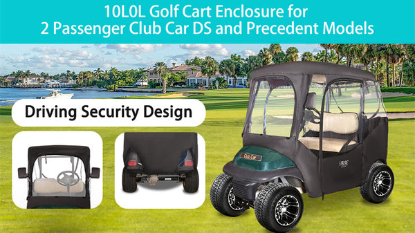10L0L Golf Cart Enclosure with Door Enhances Your Experience