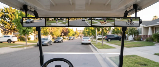 Why a 5-Panel Panoramic Rear View Mirror is a Game-Changer for Golf Carts
