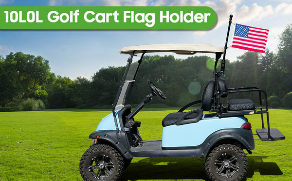 Multiple application scenarios for Universal golf cart flag holder