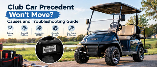 Club Car Precedent golf cart troubleshooting a no-movement problem