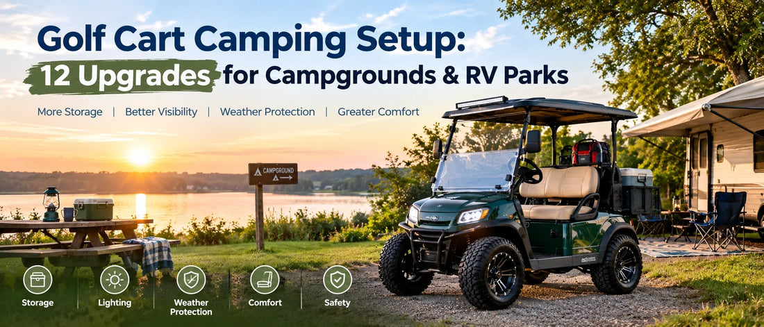 Golf Cart Camping Setup: 12 Upgrades for Campgrounds & RV Parks