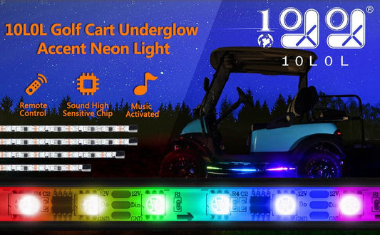 Golf Cart Light Strip Preferred for Holiday Ambiance - 10L0L