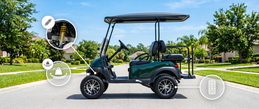 Golf Cart Suspension Upgrade Guide: Shocks, Leaf Springs & Tires Explained