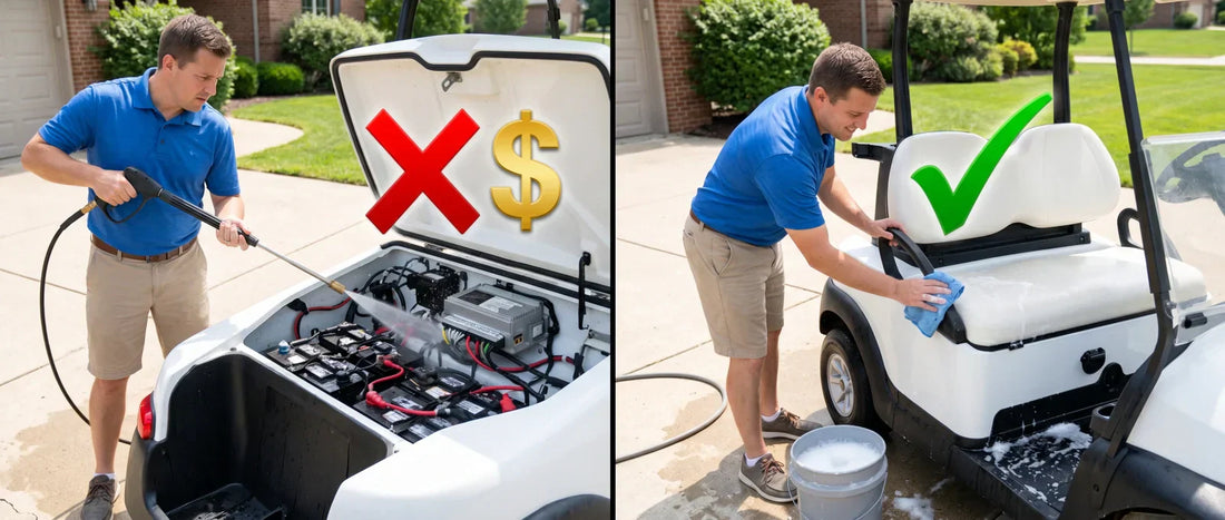 Golf Cart Cleaning Mistakes That Cause Expensive Damage
