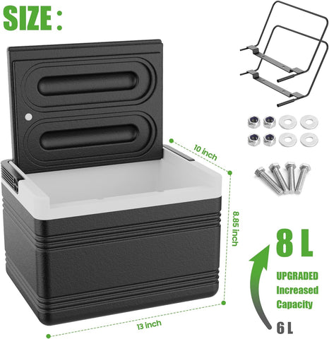 Summer Essential Golf Cart Cooler with Mounting Bracket Kit for EZGO Yamaha Club Car - 10L0L