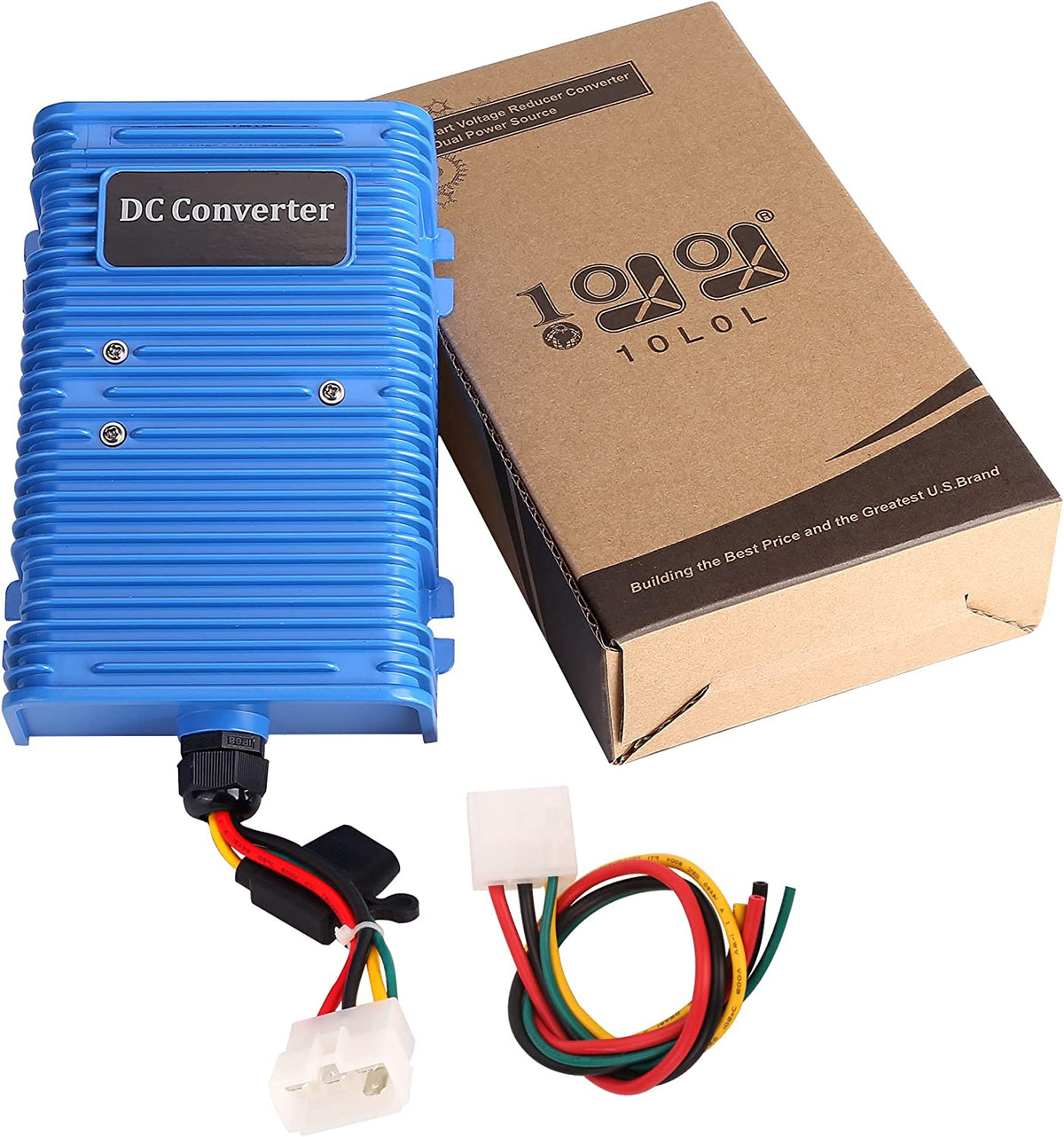 10L0L 30A Golf Cart Voltage Reducer Converter 36V 48V to 12V for EZGO Club Car Yamaha 360W