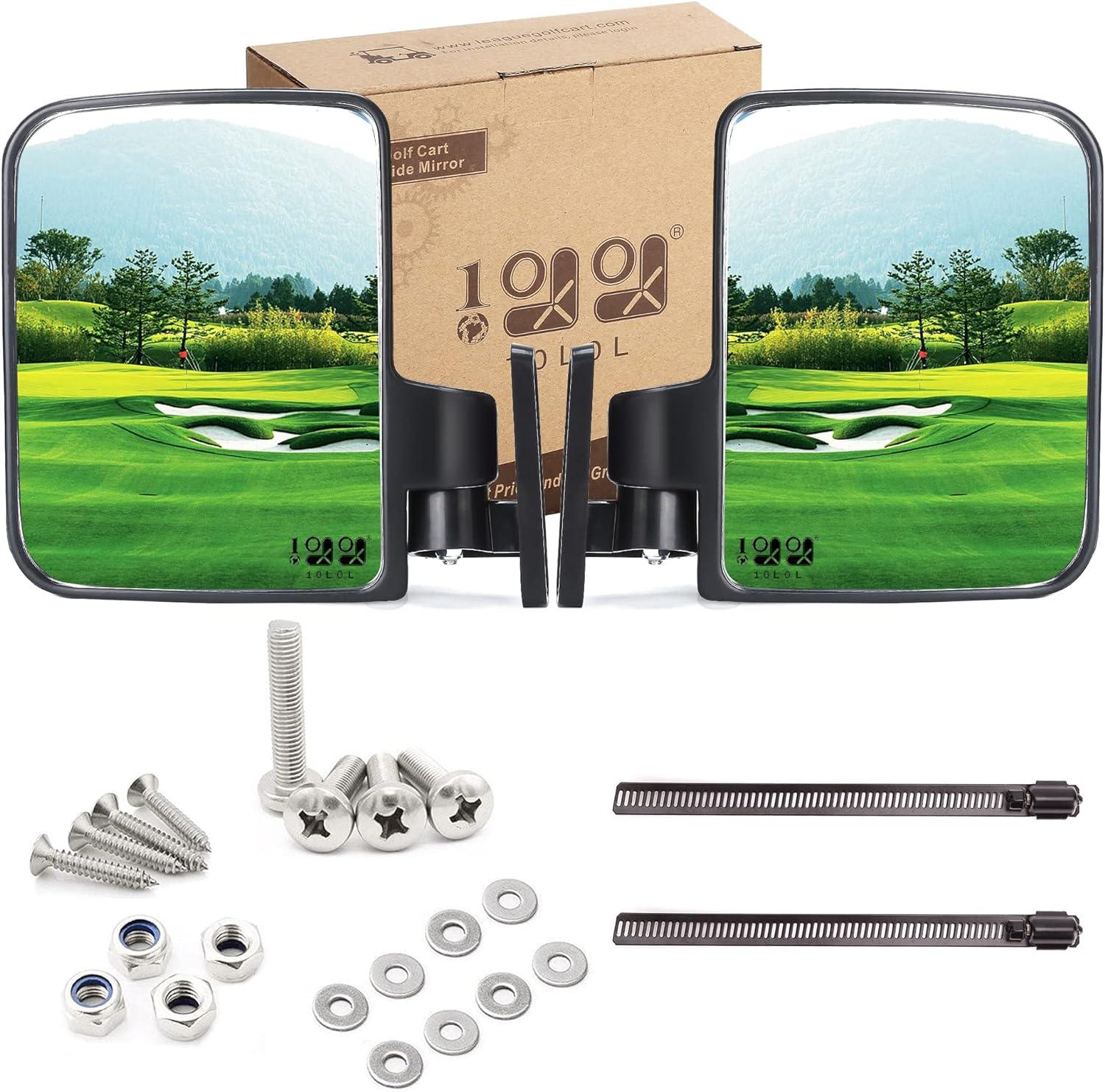 10L0L Golf Cart Side Mirrors Clear Vision for a Safer Golfing Experience - 10L0L - 10L0L