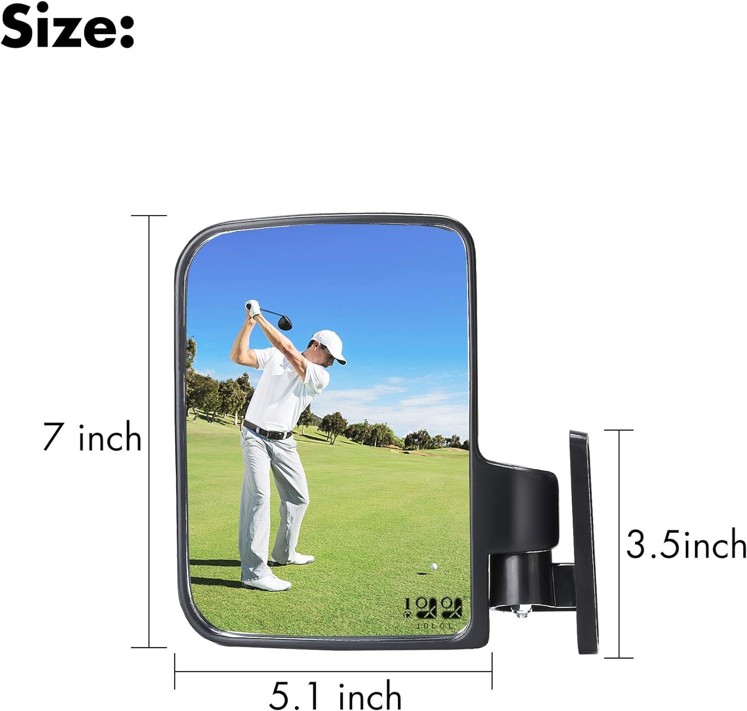 10L0L Golf Cart Side Mirrors Clear Vision for a Safer Golfing Experience - 10L0L - 10L0L