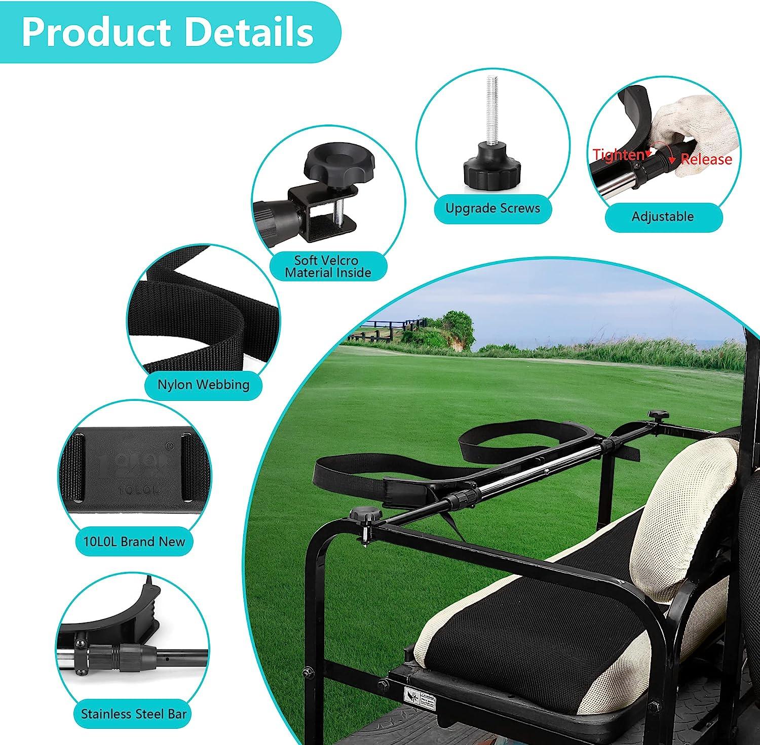 10L0L Universal Golf Bag Attachment Golf Bag Holder Bracket/Bar Rack For Universal Golf Cart Rear Seat - 10L0L