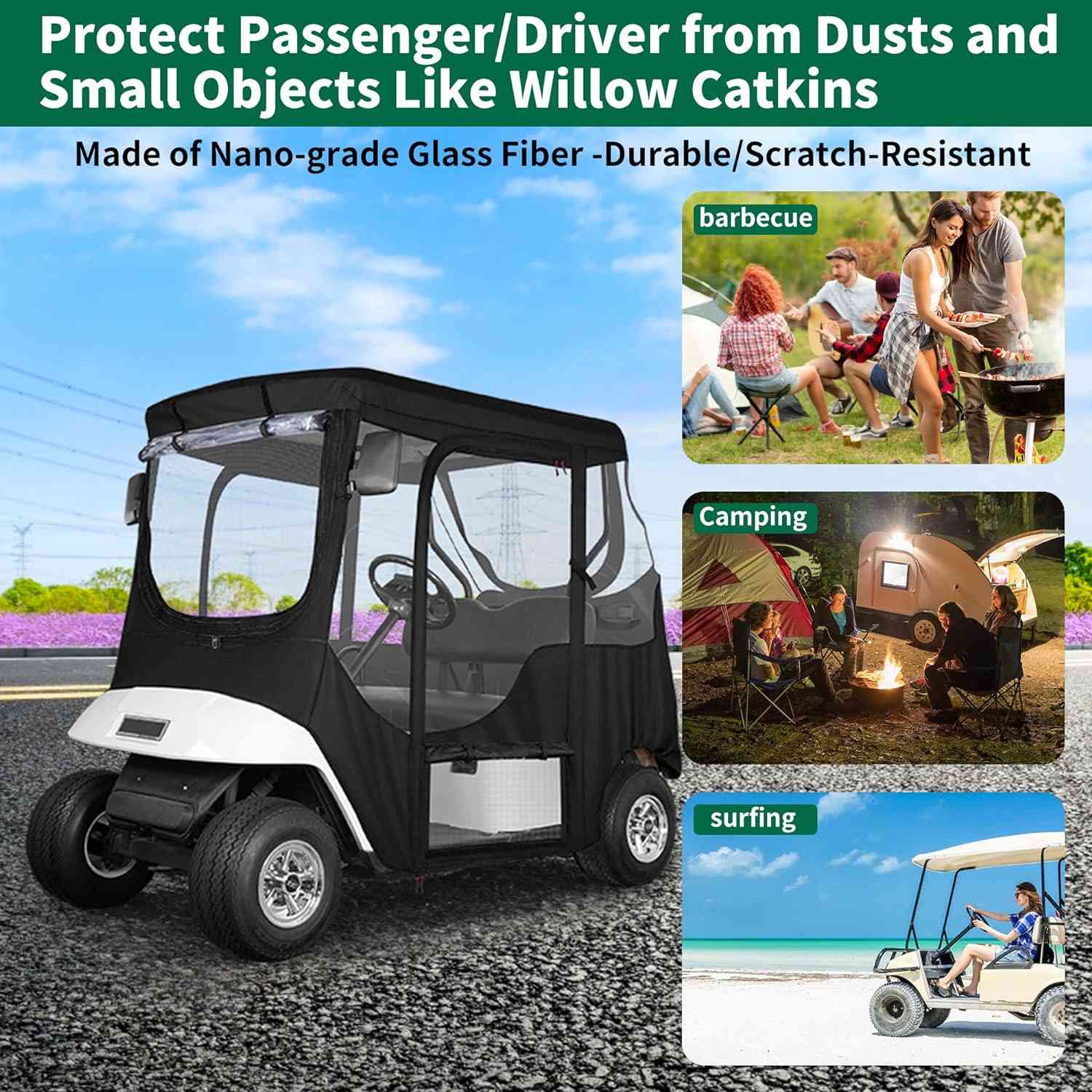 Golf Cart Enclosure Upgraded