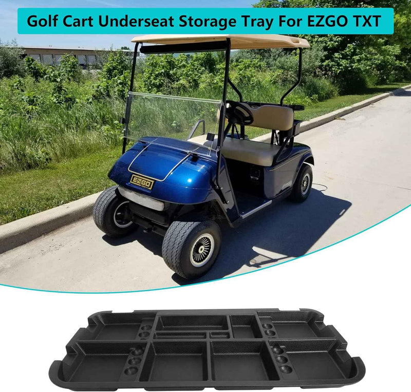 Golf cart under seat storage tray for EZGO TXT