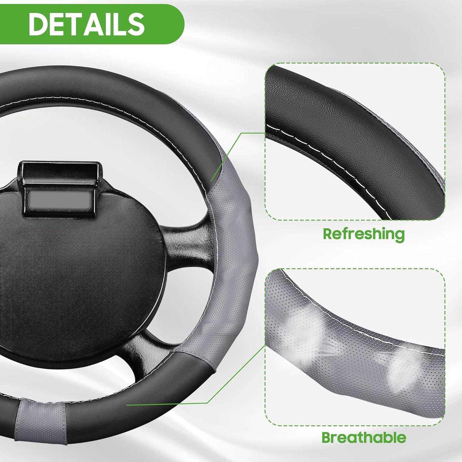 13 Inch Golf Cart Steering Wheel Cover for EZGO TXT and RXV, Comfortable to Hold - 10L0L - 10L0L