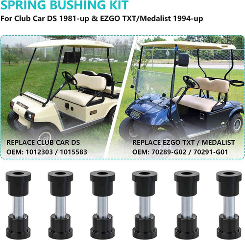 Golf Cart Rear Spring Bushing Kit for EZGO TXT & Medalist Club Car DS