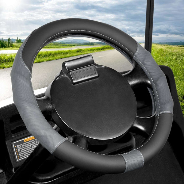 EZGO TXT Golf Cart Steering Wheel Cover PU Leather