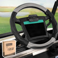 Black + Gray Golf Cart Steering Wheel Covers