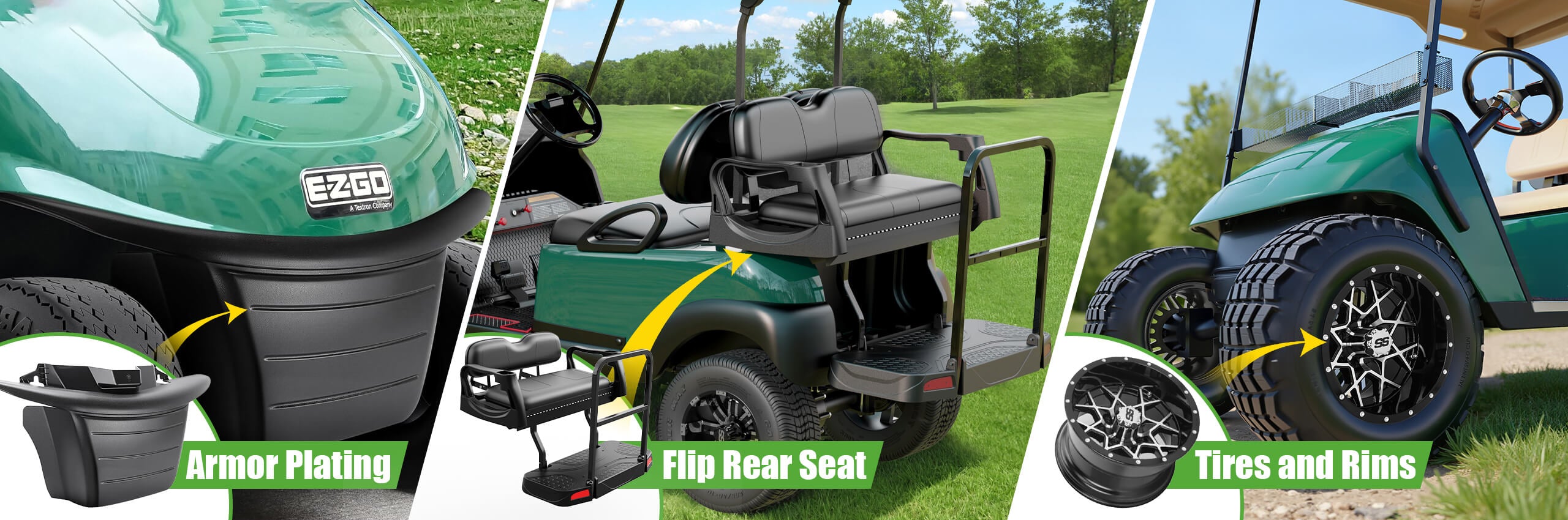 Golf Cart Accessories & Parts for Sale for EZGO Club Car Golf Cart Accessories & Parts for Sale for EZGO Club Car