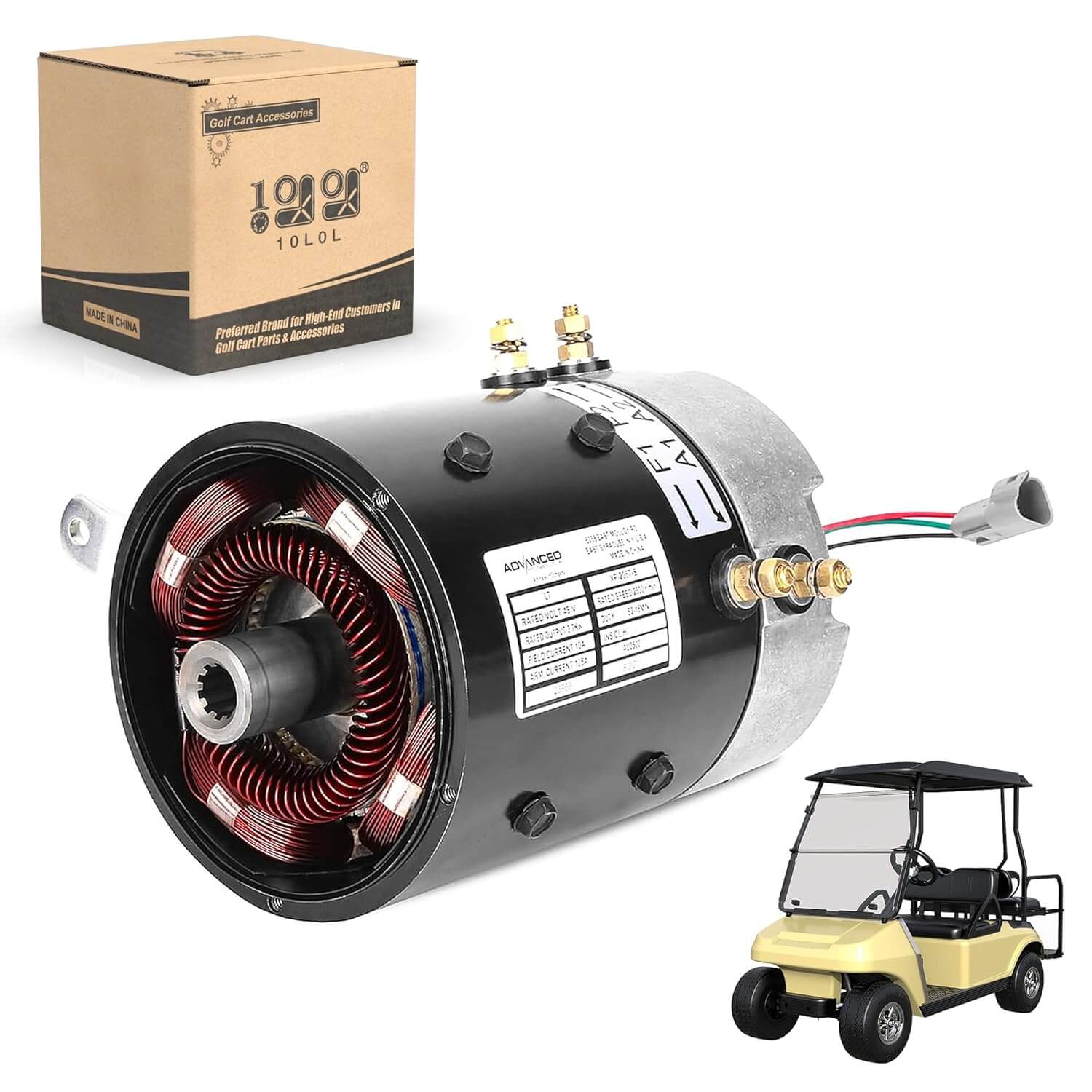 Golf Cart Electric Motor DC 48V for Club Car DS & Precedent 2001-up