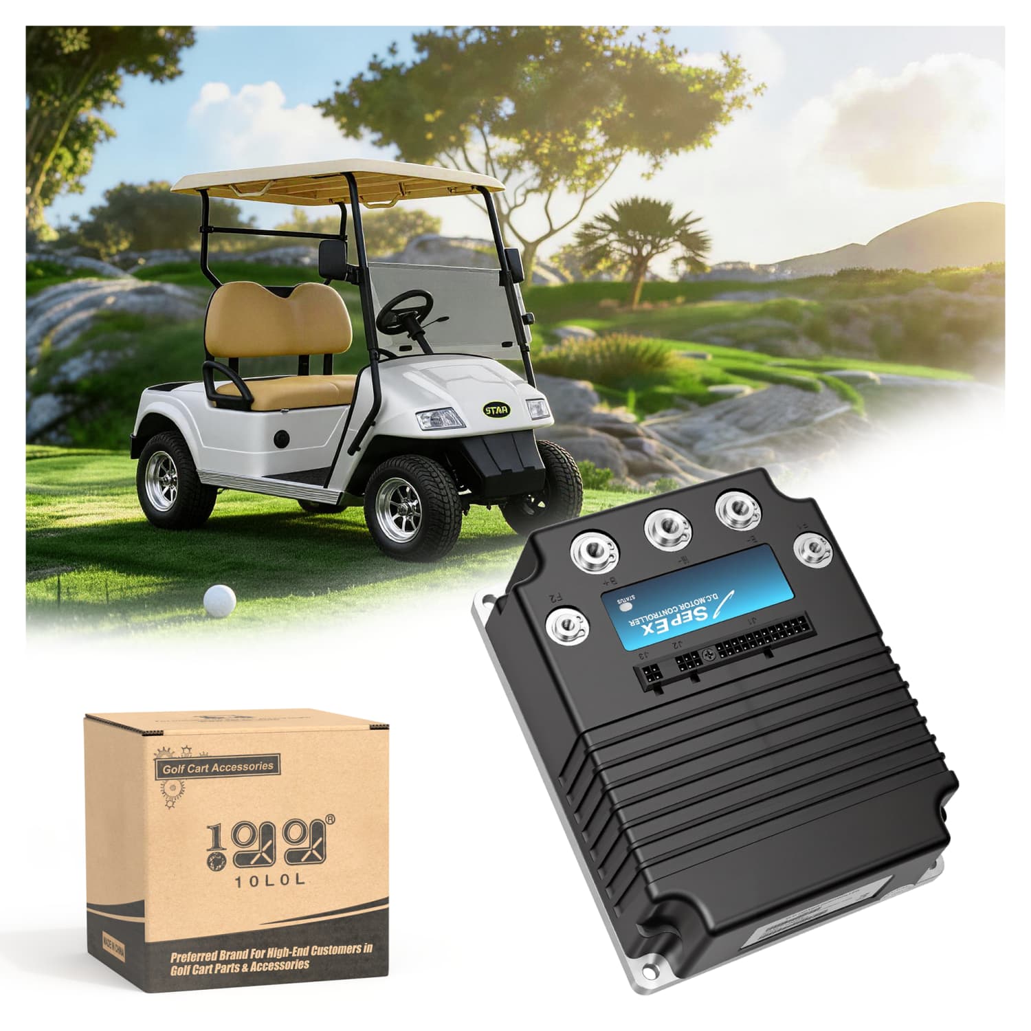 10L0L 1268-5403 48V 400A Golf Cart Motor Speed Controller