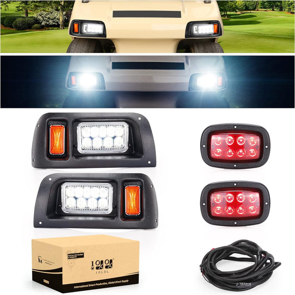 Golf cart LED headlights and taillights for Club Car DS Gas & Electric - 10L0L