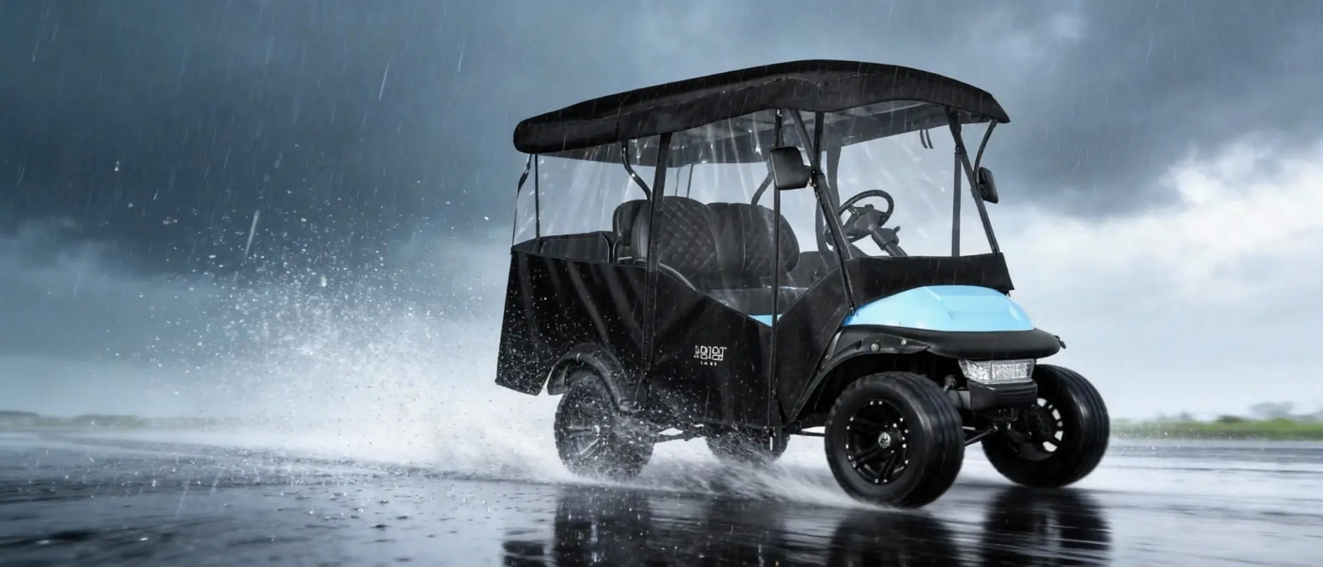 10L0L Golf Cart Enclosure Extended Roof