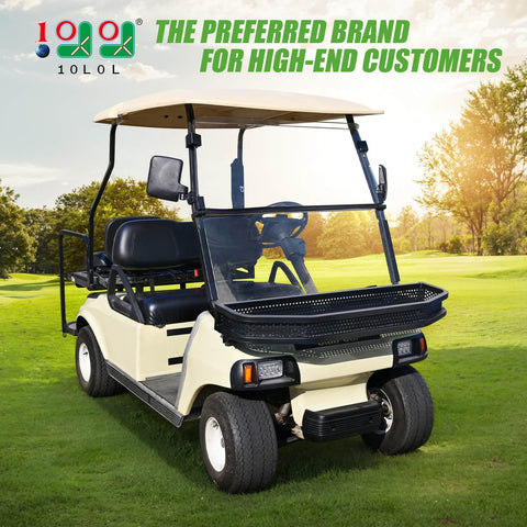 10L0L Heavy-Duty Golf Cart Front Cargo Basket