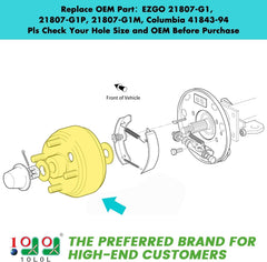 EZGO TXT, RXV Golf Cart Brake Drum Assembly