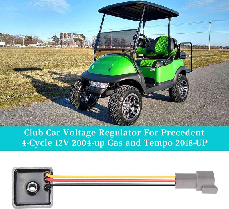 Voltage Regulator Rectifier 12V for Club Car Precedent 2004-up and Tempo 4-Cycle Gas 2018-up|10L0L