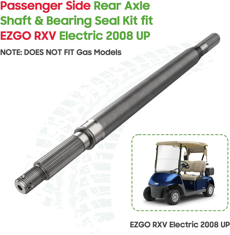 EZGO Golf Cart Rear Spline Axle Electric