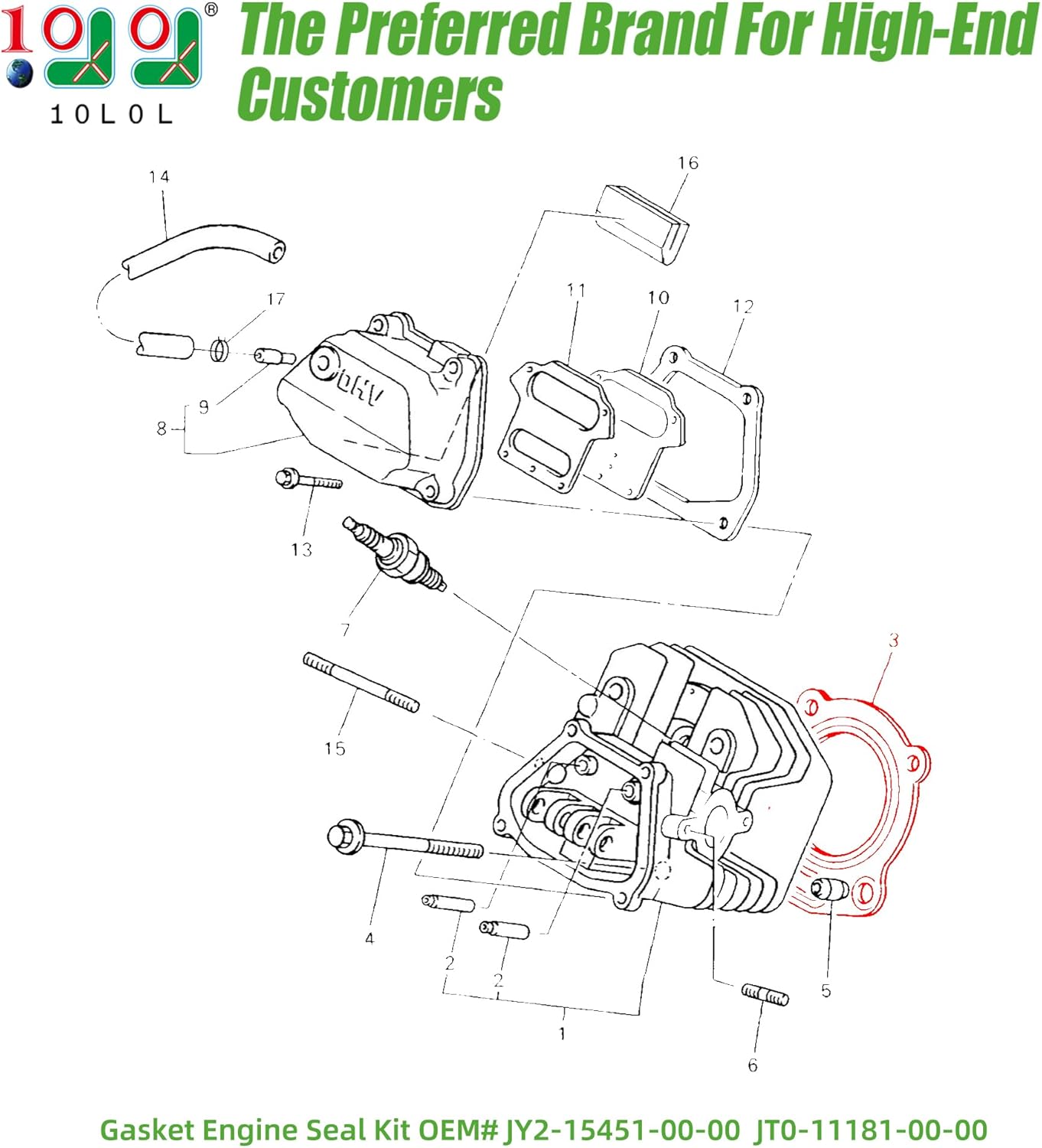  Yamaha Engine Gasket Seal Ring Kit