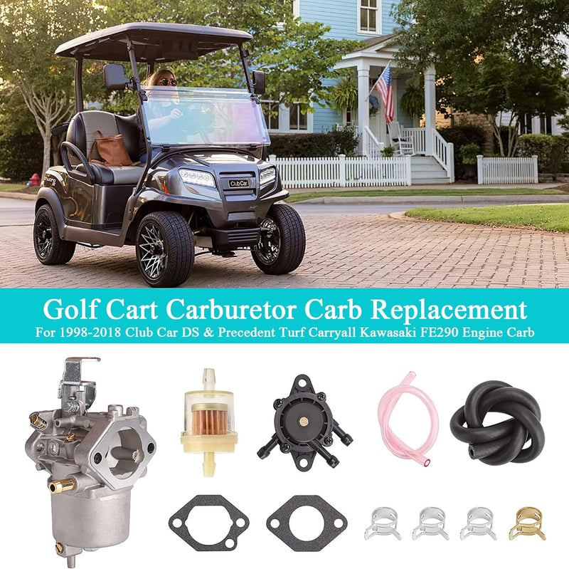  10L0L Golf Cart Carburetor Gasket for Club Car Carryall DS &  Precedent 1992 Up, OEM 1016439, 1016441 : Automotive
