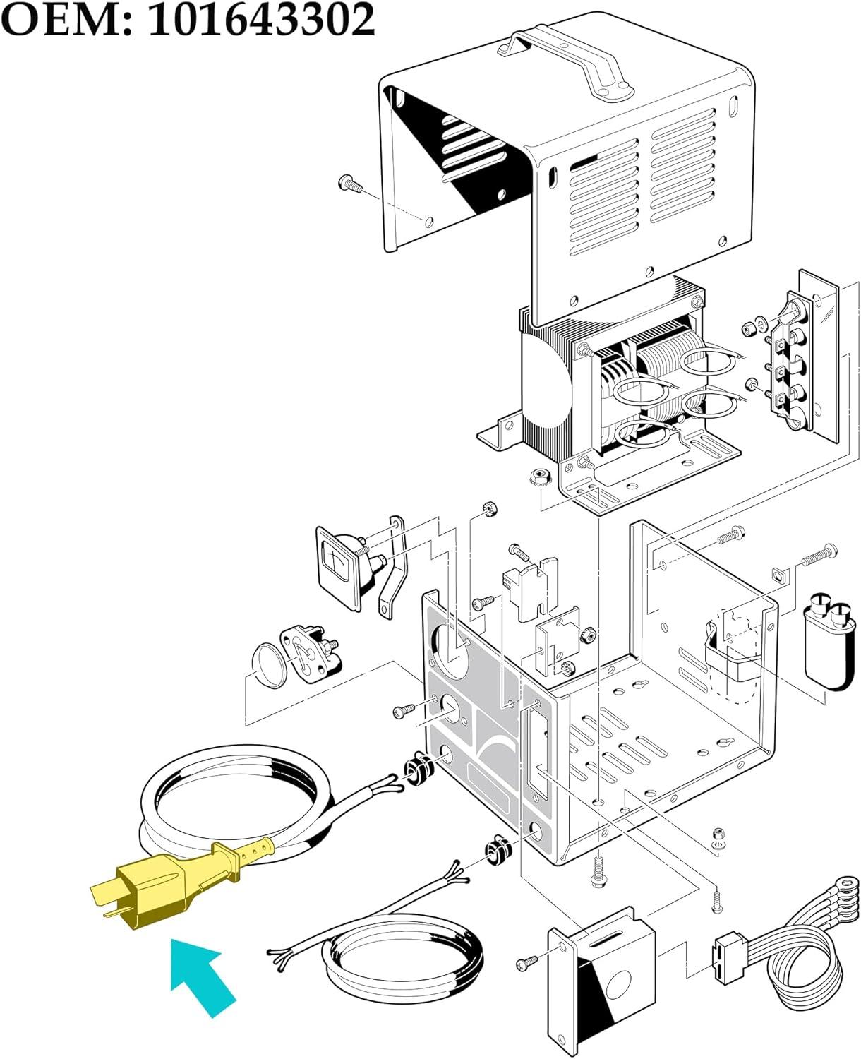 36V golf cart charger plug is suitable for EZGO, Yamaha, Club Car electric - 10L0L - 10L0L