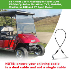 40 Inch EZGO Golf Cart Forward Reverse Shift Cable