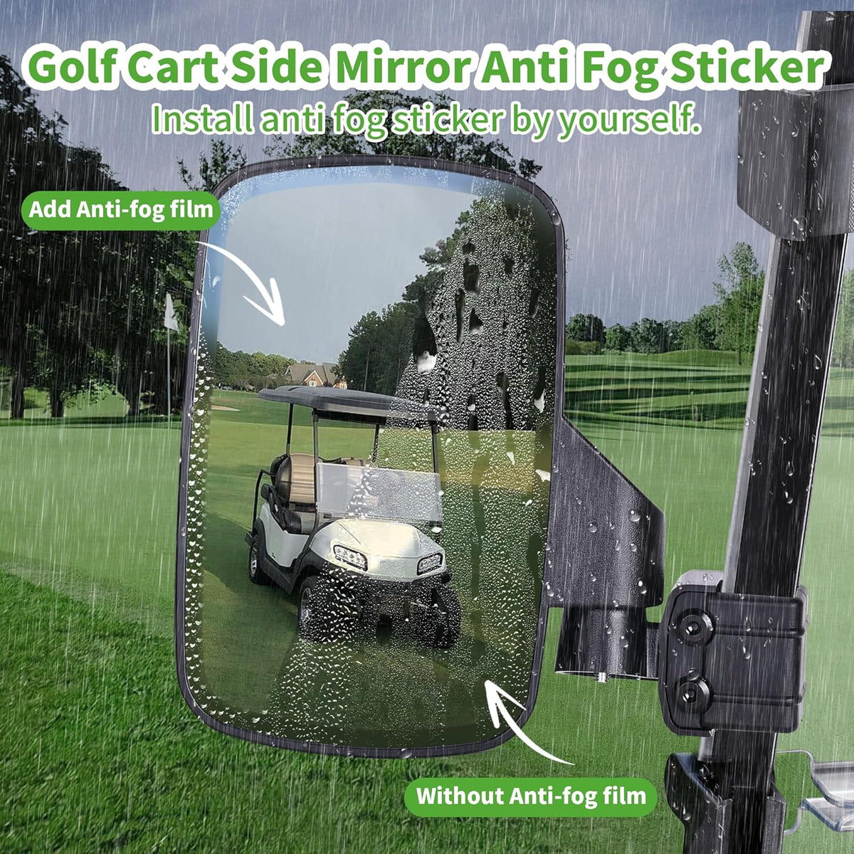 Golf Cart Mirror for Yamaha, Club Car, EZGO