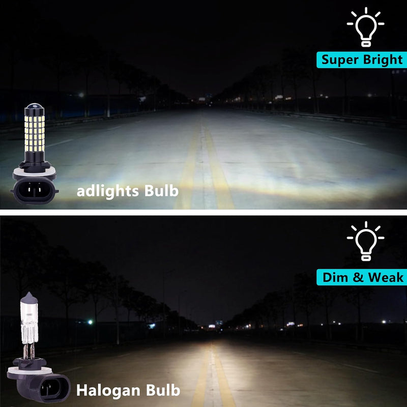 Golf Cart Headlight Bulb Luxury LED Light for E-Z-GO & Club Car DS Precedent