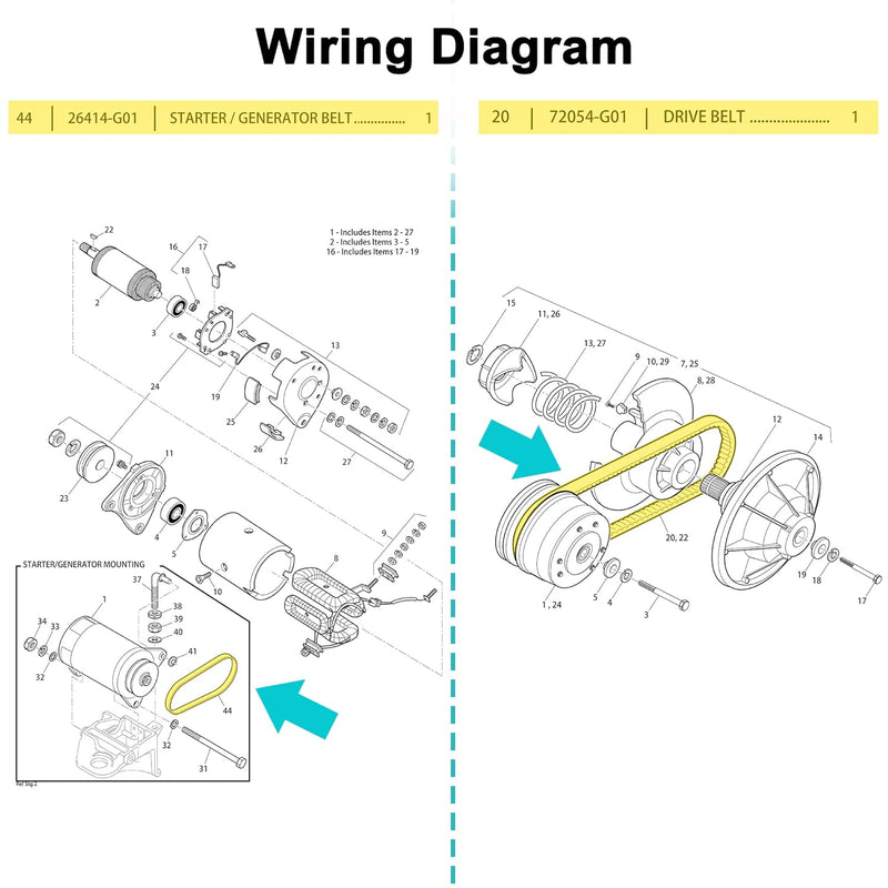 Golf Cart Drive Belt Wiring Diagram