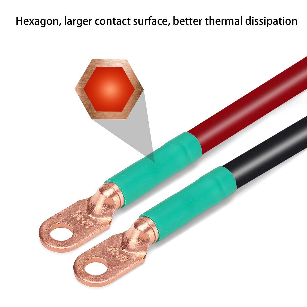 Golf cart battery cables dissipate heat well