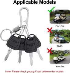 4 Pack Golf Cart Keys for Club Car DS 1982-up and Club Car Precedent 2004-up|10L0L