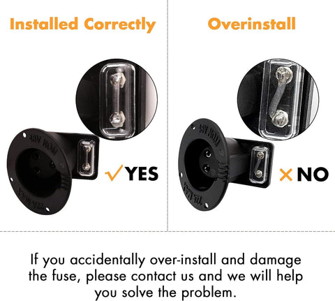 Golf Cart 48 Volt Charger Receptacle and Fuse Assembly for Club Car DS Precedent 2000-up Electric 
