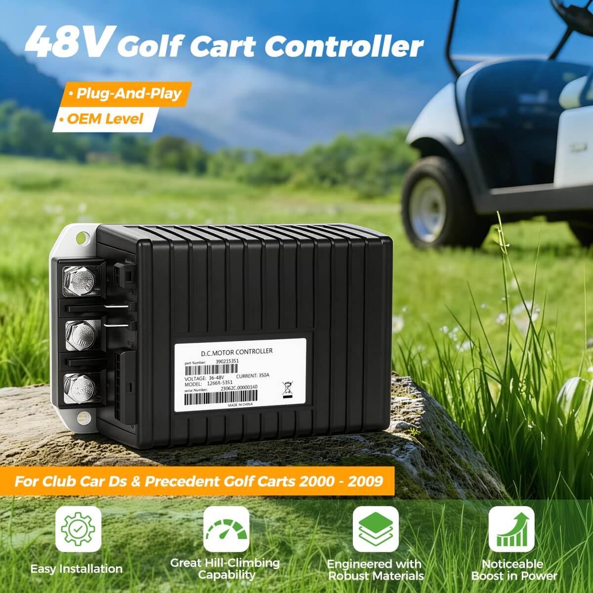 48V golf cart controller