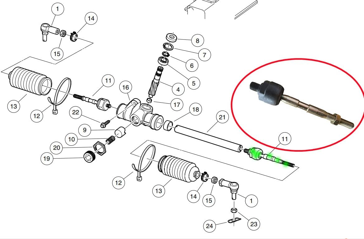 Club Car Precedent Golf Cart Precedent Inner Ball Joint