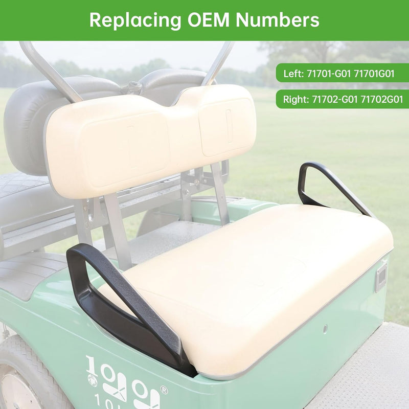 EZGO Golf Cart Front Seat Arm Rest Fits TXT and RXV Hip Restraints