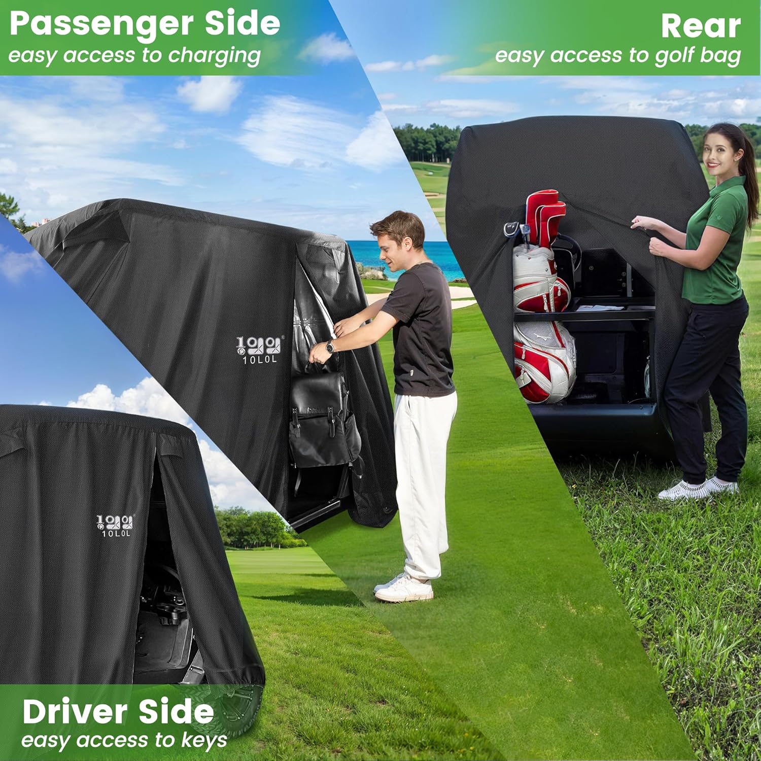 golf cart rain bag cover Universal Golf Cart Rain Cover Winter Cover