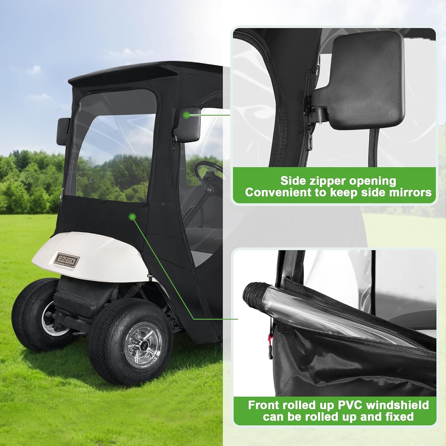 Golf Cart Enclosure Size