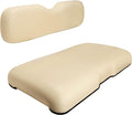 White golf cart front seat cushion and seat back