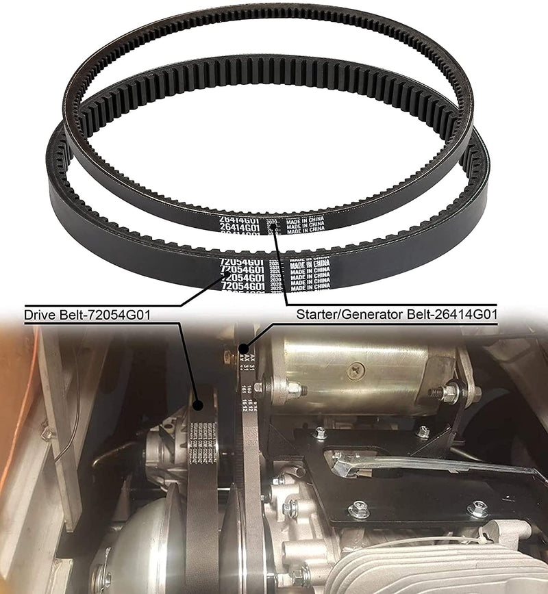 Golf Cart Clutch Drive Belt Starter Generator Belt