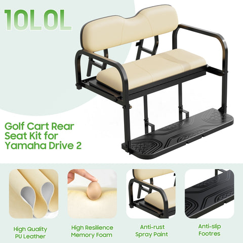 Foldable Golf Cart Rear Flip Seat Kit