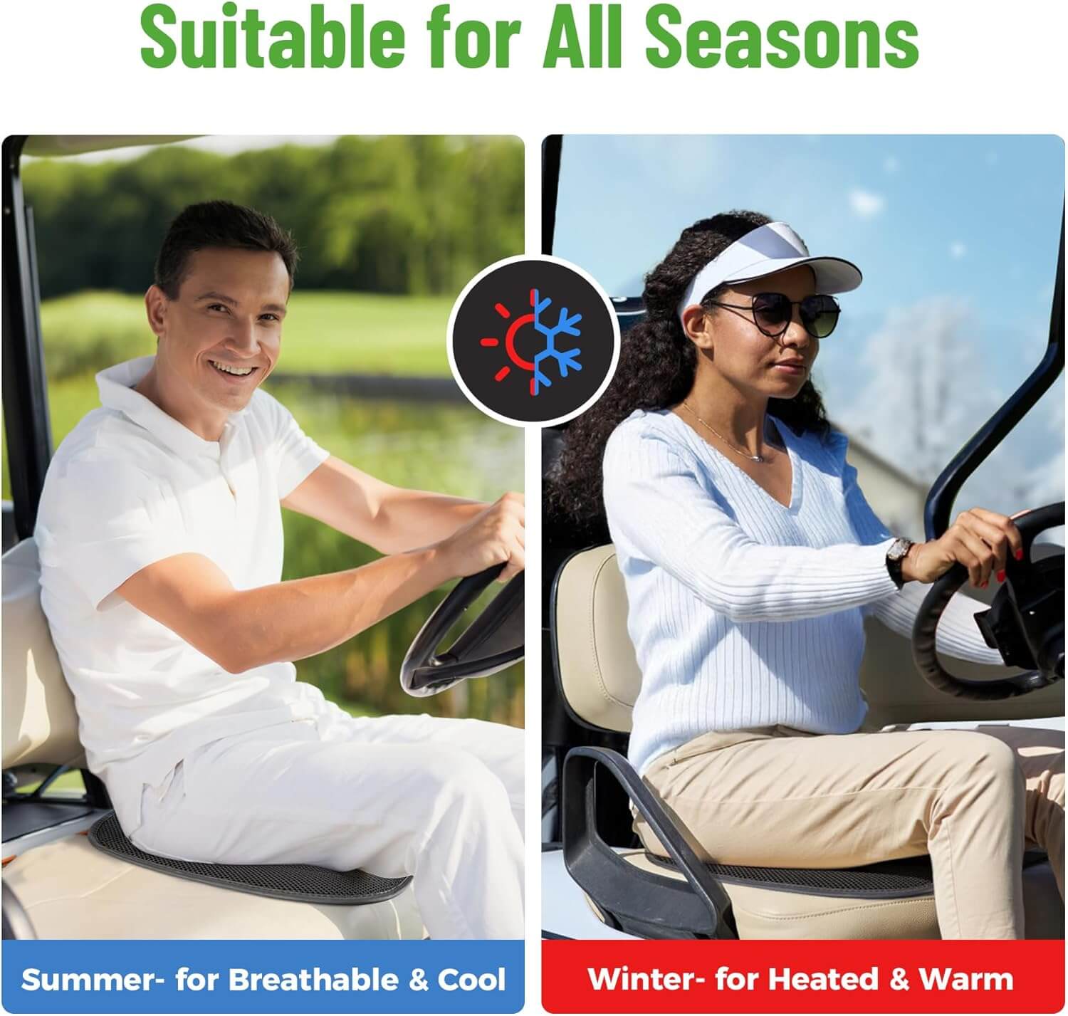 Portable Golf Cart Heated Seat Cover