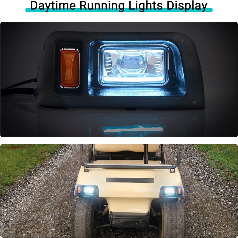 10L0L Golf Cart Light Kit with RGB Daytime Running Light
