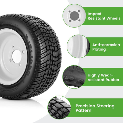 Golf cart tire features