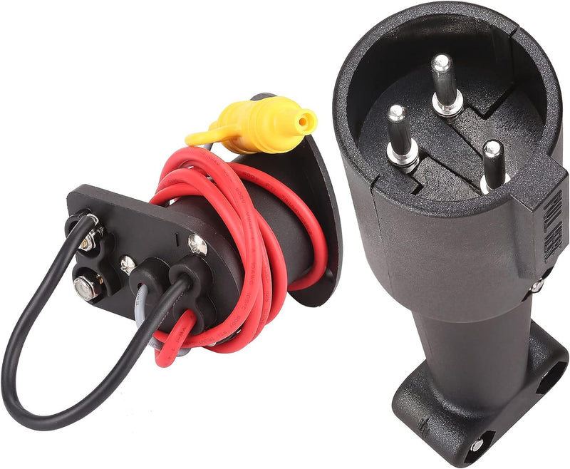 48V DC Golf Cart Charger Plug and Socket 3-Prong for Club Car DS & Powerdrive